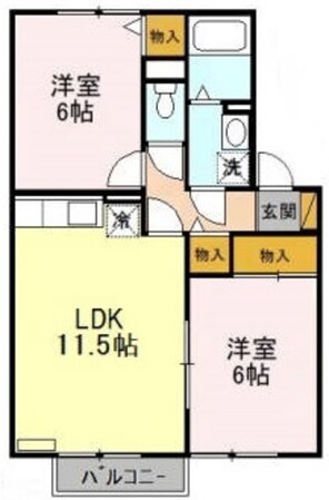 アクシスAの物件間取画像